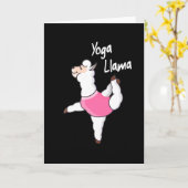 Yoga Llama Grappige Meditatie Yogi Gift Kaart (Gele Bloem)