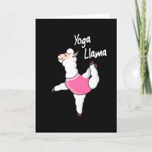 Yoga Llama Grappige Meditatie Yogi Gift Kaart