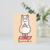 Yoga Llama - Llamaste Briefkaart (Staand voorkant)