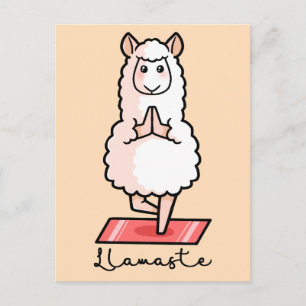 Yoga Llama - Llamaste Briefkaart