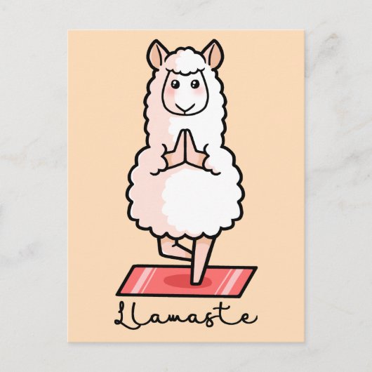 Yoga Llama - Llamaste Briefkaart (Voorkant)