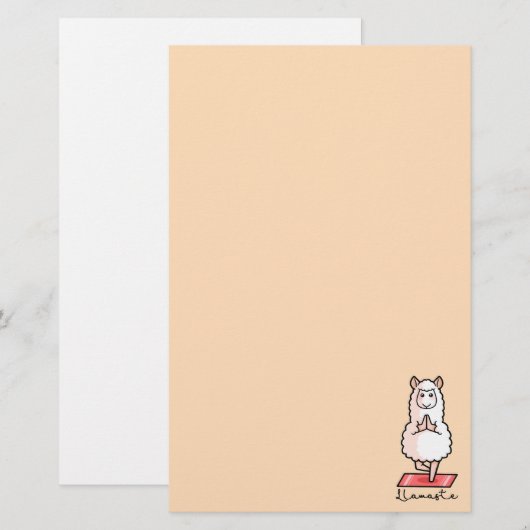 Yoga Llama - Llamaste Briefpapier (Voorkant / Achterkant)