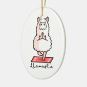 Yoga Llama - Llamaste Keramisch Ornament (Links)