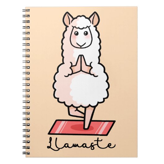 Yoga Llama - Llamaste Notitieboek (Voorkant)