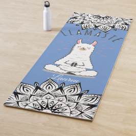 Yoga Llama - Llamaste Pun Mindfulness Mandala Naam Yogamat