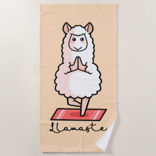Yoga Llama - Llamaste Strandlaken