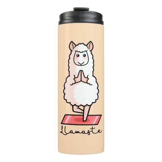 Yoga Llama - Llamaste Thermosbeker (Voorkant)