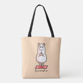 Yoga Llama - Llamaste Tote Bag (Achterkant)