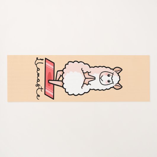 Yoga Llama - Llamaste Yogamat (Achterkant (horizontaal))