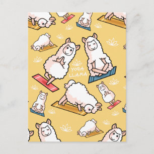 Yoga Llama Madness Briefkaart
