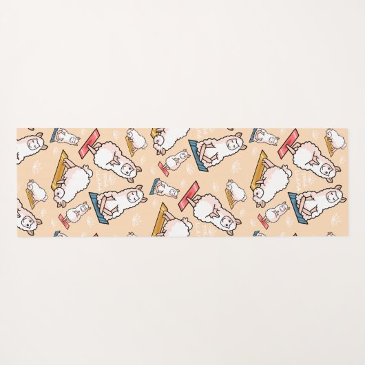 Yoga Llama Madness Yogamat (Achterkant (horizontaal))