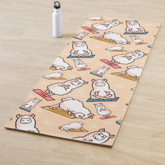 Yoga Llama Madness Yogamat (In situ)