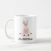 Yoga Llama Mama | LlaMOMste Cute Pink Monogram Koffiemok (Links)