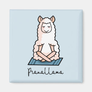 Yoga llama - Pranallama Magneet