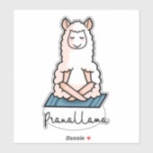 Yoga Llama - Pranallama Sticker (Vel)