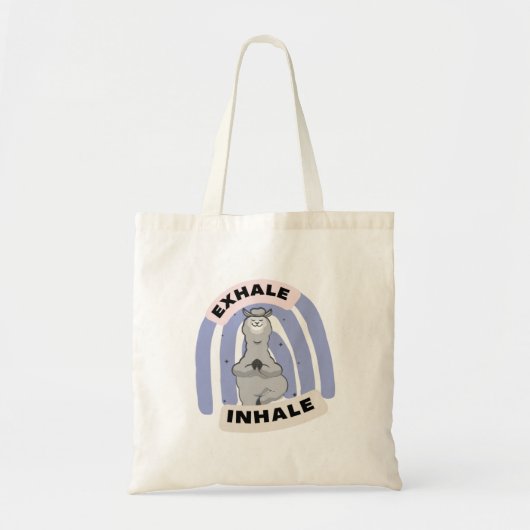 Yoga Llama Tote Bag (Voorkant)