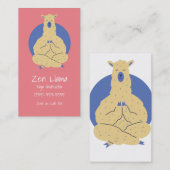 Yoga Llama Visitekaartje (Voorkant / Achterkant)