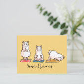 Yoga Llamas Briefkaart (Staand voorkant)