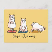 Yoga Llamas Briefkaart (Voorkant)