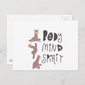 Yoga Llamas Briefkaart (Voorkant / Achterkant)