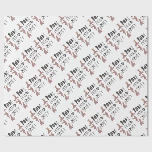 Yoga Llamas Cadeaupapier (Vlak)