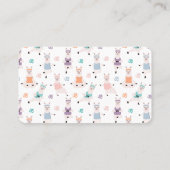 Yoga Llama's & Pilates Fitness Studio Bedrijf Logo Visitekaartje (Achterkant)