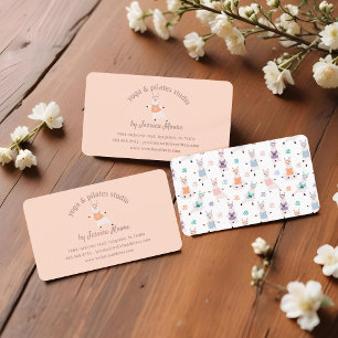 Yoga Llamas & Pilates Fitness Studio Company Logo  Visitekaartje