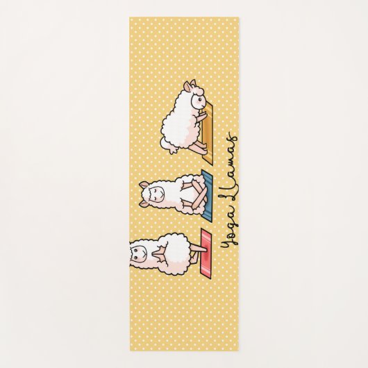 Yoga llamas yogamat (Voorkant)