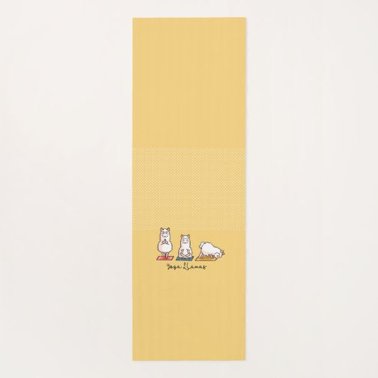 Yoga llamas yogamat (Achterkant)