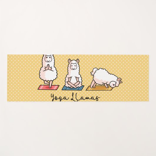 Yoga llamas yogamat (Voorkant (horizontaal))