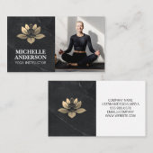 Yoga logo | Foto toevoegen Visitekaartje (Voorkant / Achterkant)
