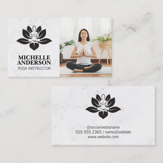 Yoga Logo | Vrouwen tijdens de verslaggeving | Mar Visitekaartje (Voorkant / Achterkant)