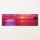 Yoga Lotus Bloem Vreedzame zonsondergang op Water Yogamat (Voorkant (horizontaal))