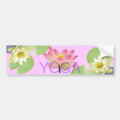 yoga lotus bumper sticker (Voorkant)