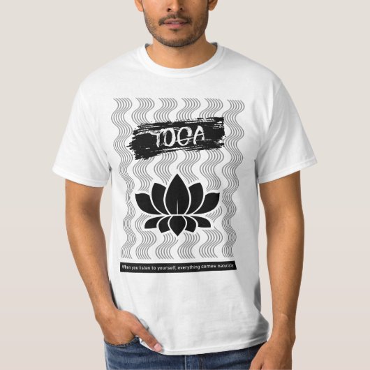 Yoga Lotus Fathers day T-shirt (Voorkant)