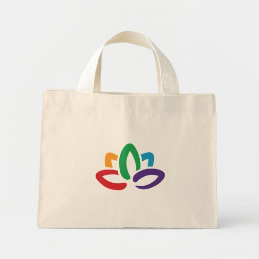 Yoga "Lotus Flower"-Canvas tas (Voorkant)