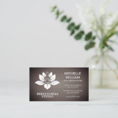 Yoga | Lotus Flower Logo Visitekaartje (Staand voorkant)