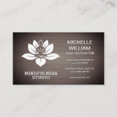 Yoga | Lotus Flower Logo Visitekaartje (Voorkant)