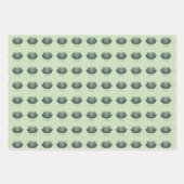 Yoga Lotus Flower Pattern Inpakpapier Vel (Voorkant 3)