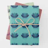 Yoga Lotus Flower Pattern Inpakpapier Vel (In situ)