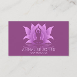 Yoga Lotus Flower Pose Visitekaartje