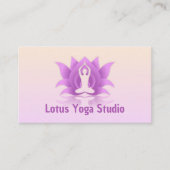 Yoga Lotus Flower Pose Visitekaartje (Voorkant)