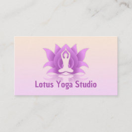 Yoga Lotus Flower Pose Visitekaartje