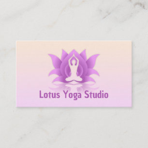 Yoga Lotus Flower Pose Visitekaartje