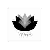 Yoga Lotus Flower Rubberstempel (Afrduk)