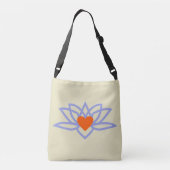 Yoga Lotus Heart Tote Bag (Achterkant)