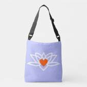 Yoga Lotus Heart Tote Bag (Voorkant)