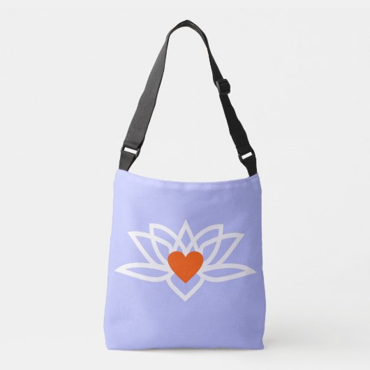 Yoga Lotus Heart Tote Bag (Voorkant)