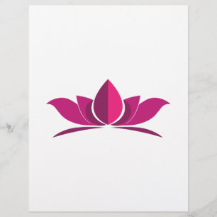 Yoga Lotus Kracht Meditatie Symbool Cadeau Idee Flyer