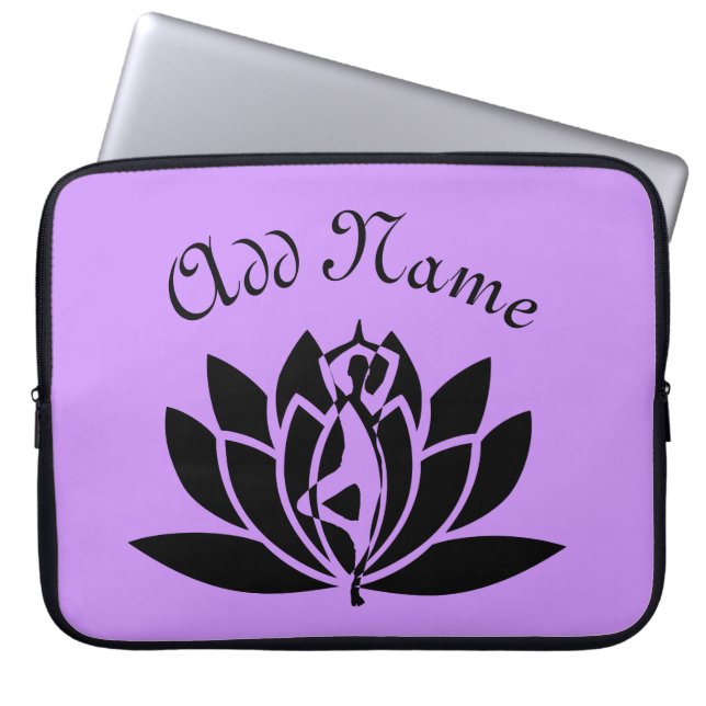 Yoga Lotus Laptop Sleeve (Voorkant)